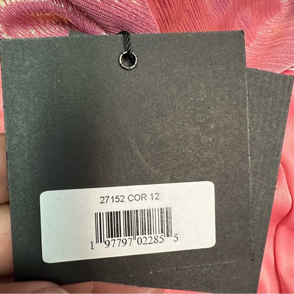 Mac Duggar Women’s Elegant Asymmetric Neck Side Ruched Dress Gown Size 12 - Picture 9 of 11